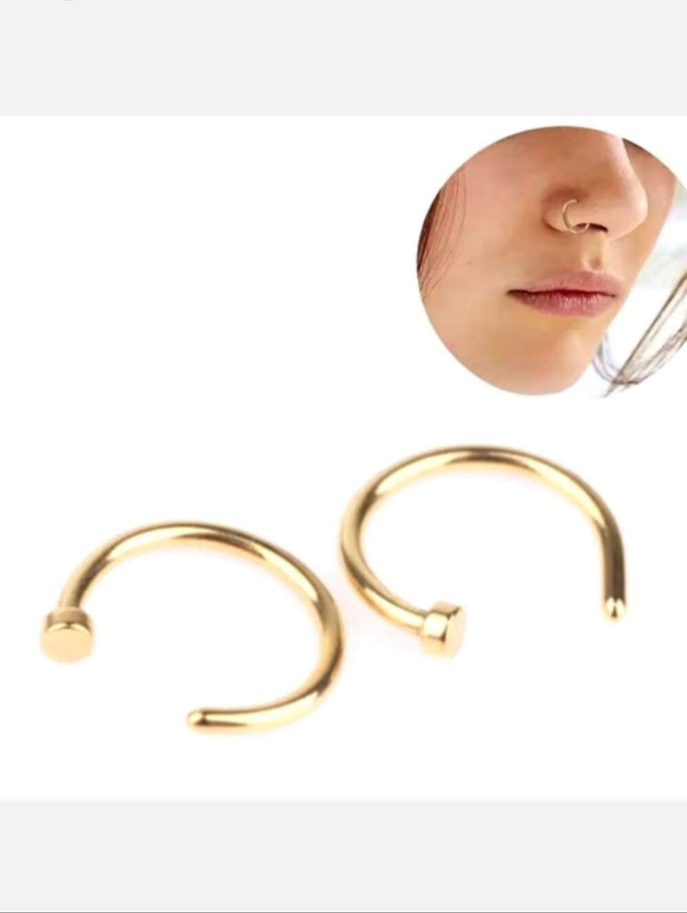 2 nose rings